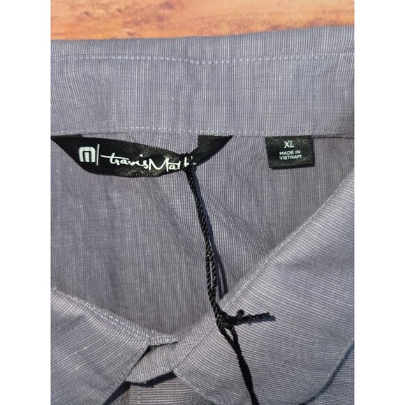 Travis Mathew Studebaker Mens XL Shirt Cadet Color Short Sleeve NWT NEW - Picture 5 of 9